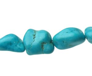 turquoise magnesite nugget gemstone beads