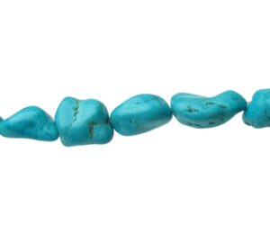 turquoise magnesite nugget gemstone beads