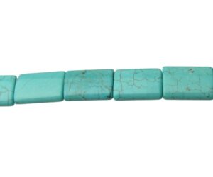 turquoise magnesite rectangle gemstone beads