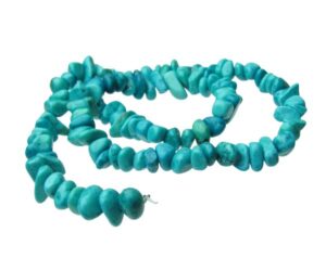 mini nugget gemstone turquoise beads
