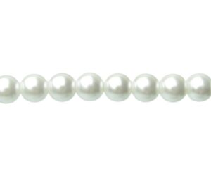 10mm white shell based pearls