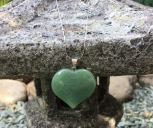 green aventurine large heart pendant gemstone australia