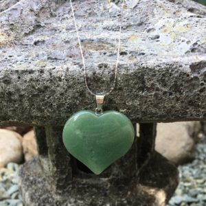 green aventurine large heart pendant gemstone australia