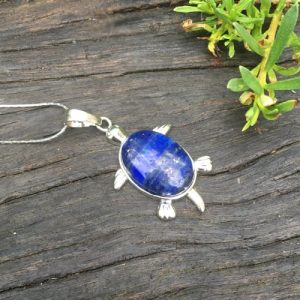 lapis lazuli gemstone turtle pendant australia