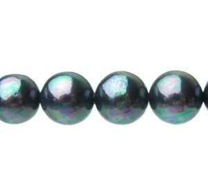 peacock shell based pearls 8mm round