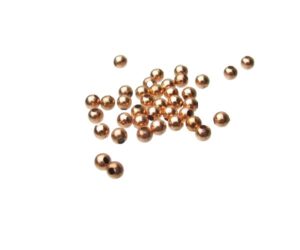rose gold 3mm round beads