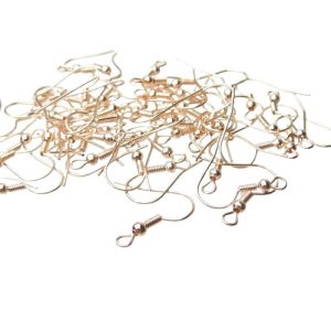 rose gold earwires earring findings