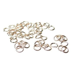 rose gold toned jump rings 4mm