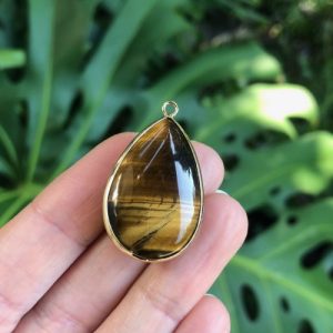 tiger eye gemstone pendant australia