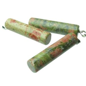 unakite column pendant