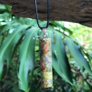 unakite column pendant