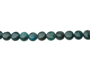 apatite faceted gemstone coin beads