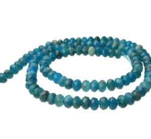 apatite faceted rondelle gemstone beads