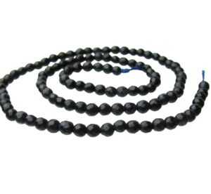 blue goldstone faceted 4mm beads
