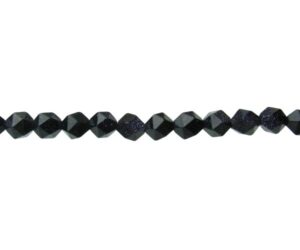 blue goldstone nugget beads