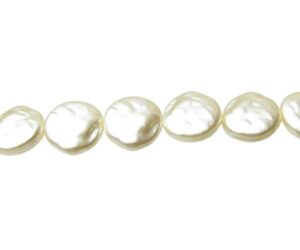 faux imitation acrylic freshwater pearls coin