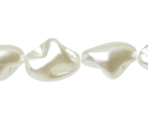 white nugget imitation freshwater pearls plastic beads