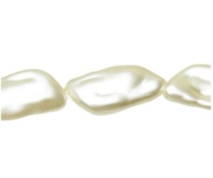 cream twist faux freshwater pearls