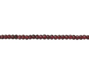 garnet faceted tiny rondelle gemstone beads