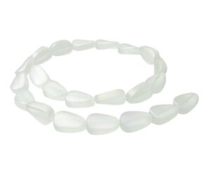 clear ab glass oval beads