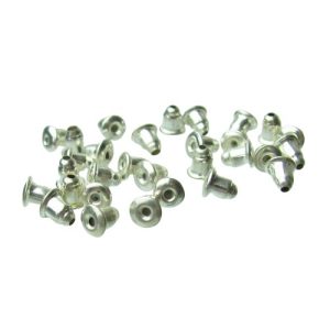 silver earrings backs ear nuts