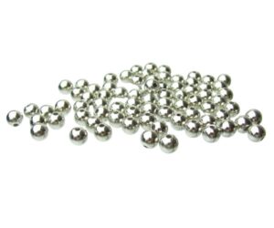 silver plated round plastic beads 6mm spacers