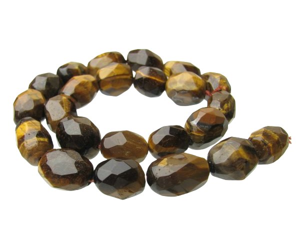 tiger eye faceted gemstone beads