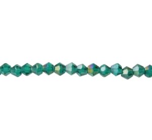teal ab bicone beads
