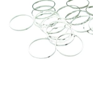 12mm silver linking ring