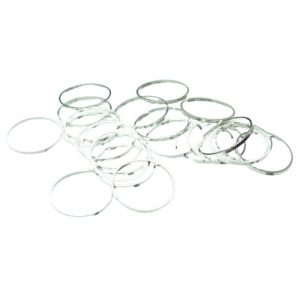 12mm silver linking ring