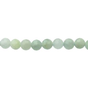 aquamarine faceted 6mm round beads