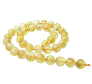 citrine gemstone round beads 10mm wholesale crystals