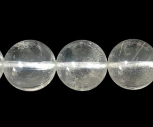 clear quartz 12mm round gemstone beads