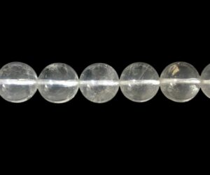 clear quartz 12mm round gemstone beads