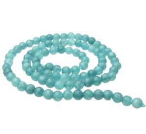 aquamarine 4mm round beads