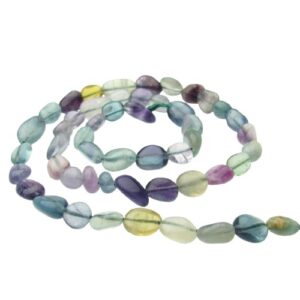 fluorite pebble beads natural crystals Australia