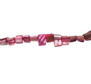 pink shell cube nugget beads brisbane