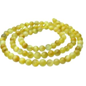 golden tiger eye 4mm round gemstone beads