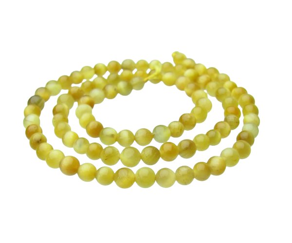 golden tiger eye 4mm round gemstone beads