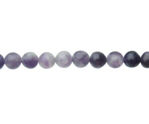 lepidolite 4mm round gemstone beads