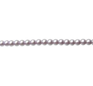 lilac purple glass pearl beads 6mm