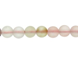 matte watermelon quartz 4mm round beads