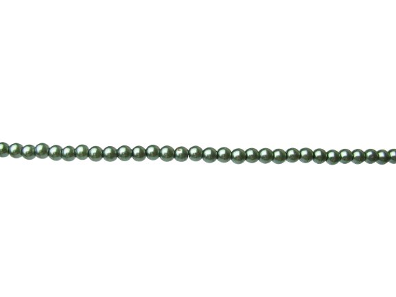 green glass pearl beads 4mm