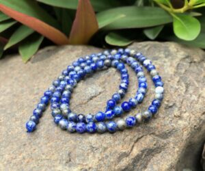natural lapis lazuli gemstone round beads 4mm