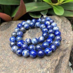 natural lapis 8mm round gemstone beads