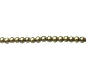 olive glass pearls beads 6mm round australia