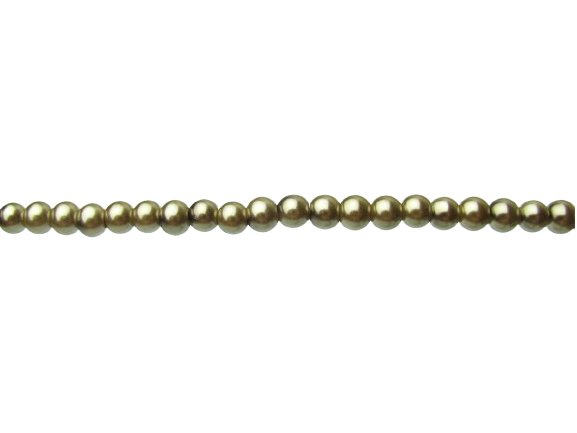 olive glass pearls beads 6mm round australia