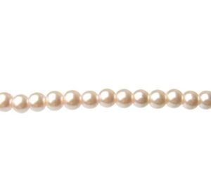 peach glass pearls beads 8mm round