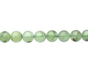 prehnite gemstone round beads 8mm natural crystals