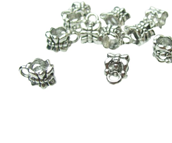 silver bail beads